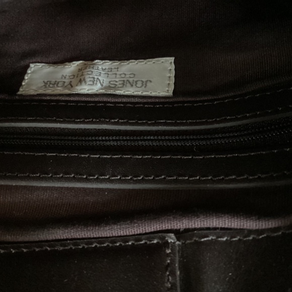 NWT Jones of New York  Dark Brown soft leather handbag - Picture 6 of 14